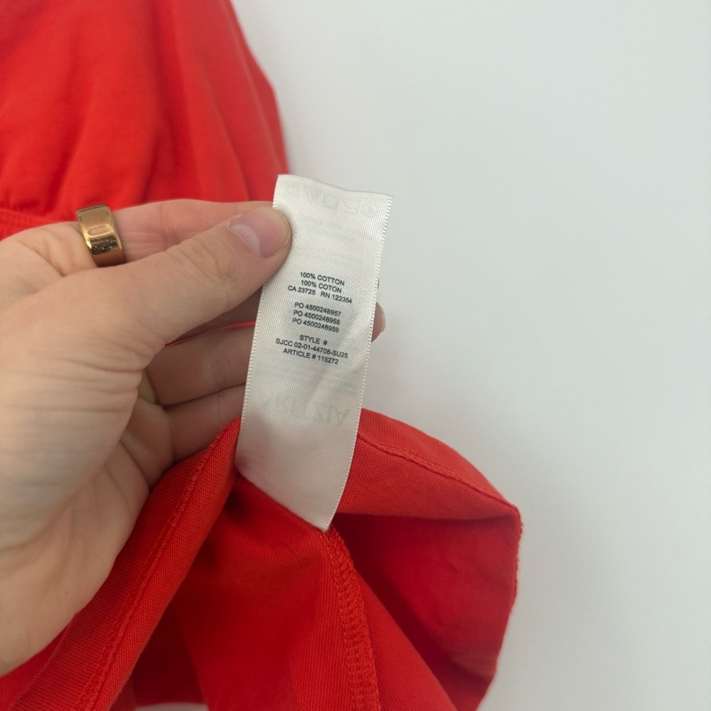 Sunday Best Aritzia Cottonwhisk LouLou Camisole Set of Two Poppy Red & Black Med - Picture 7 of 14